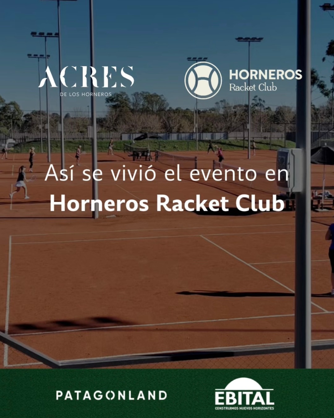 Así se viven los momentos en Horneros Racket Club. 🎾
Un espacio pensado para disfrutar, encontrarse y moverse. 🌿  Comprando tu lote, accedés a una membresía por 2 años para vos y tu familia.  *Promoción válida para nuevas ventas. No acumulable con otros descuentos ni promociones.