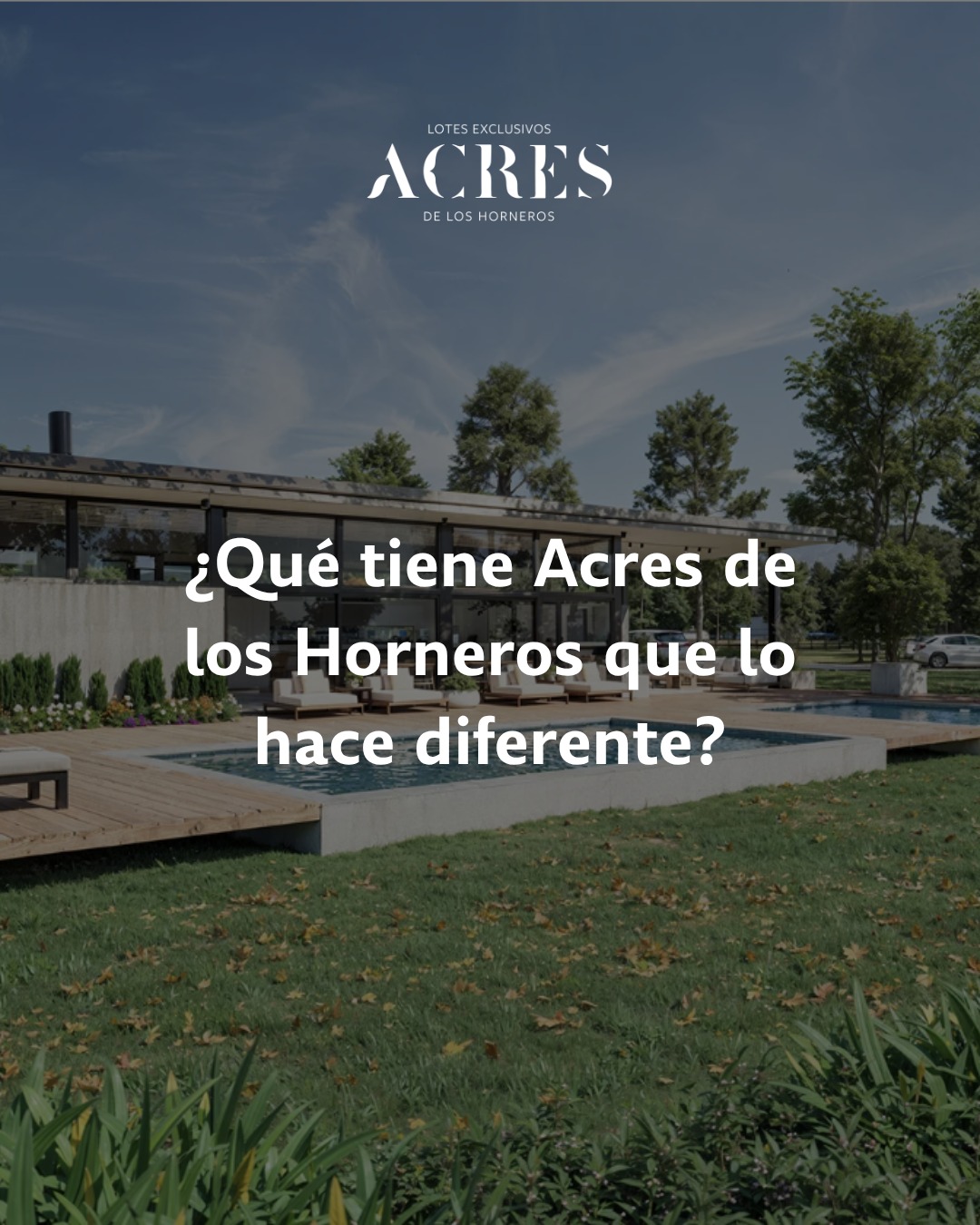 🌿 Elegir dónde vivir también es entender qué ofrece cada lugar.  Acres reúne ubicación estratégica, entorno natural, diseño cuidado y una propuesta pensada para el día a día.  Un barrio privado de solo 80 lotes, que prioriza la tranquilidad, la conexión y la calidad de vida. 🏡