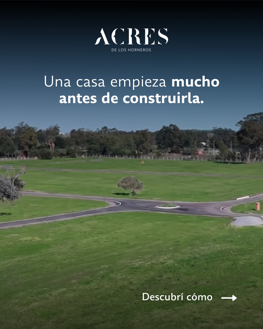 Una casa empieza mucho antes de construirla. 🏡 Empieza cuando encontrás el lugar, imaginás cómo querés vivir y ese futuro empieza a tomar forma. En Acres de los Horneros, el lugar ya está listo para dar el próximo paso. Lotes desde 800 m², en un entorno pensado para construir tu próxima casa. La casa la imaginás vos. El lugar ya está listo. 📲 ¡Contactanos para brindarte toda la información! 094 464 351