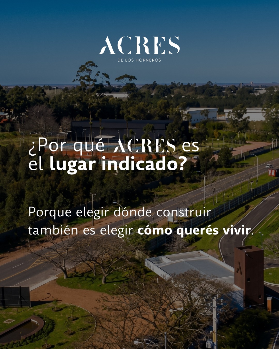 Elegir dónde construir es también empezar a darle forma a la vida que imaginás. 🌿 En Acres, cada lote te da la posibilidad de pensar tu casa, sus espacios exteriores y cada detalle, dentro de un entorno cuidado y en armonía. Un lugar para hacerlo propio, desde el primer día. Tu búsqueda termina en Acres. 📲 ¡Contactanos para brindarte toda la información! 094 464 351